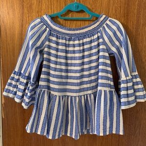 💙 Anthropologie off-the-shoulder blouse